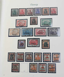 DANZIG - reichhaltige Sammlung im Borek-Album, überwiegend gest. ...