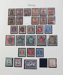 DANZIG - reichhaltige Sammlung im Borek-Album, überwiegend gest. ...