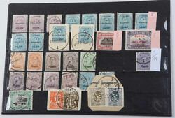 BELGISCHE MILITÄRPOST-RHEINLAND - Partie auf Einsteckkarten, einiges ...