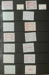 SCHWEIZ/AUTOMATENMARKEN - interessante Sammlung im Ringbinder, dabei ...