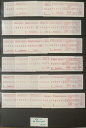 SCHWEIZ/AUTOMATENMARKEN - interessante Sammlung im Ringbinder, dabei ...