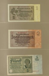 Deutschland, reichhaltige Kollektion Geldscheine von gebraucht bis ...