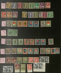 SCHWEIZ - 1907/70, reichhaltige Partie, fast nur gest. im ...