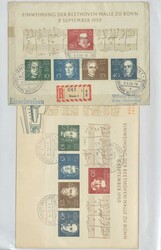 BUND/BLOCKS - 1959/2012, umfangreiche Sammlung Briefe und FDC Blocks ...