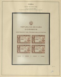 CUBA - 1927/61, reichhaltige Partie auf Albenblättern postfr ...