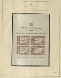 CUBA - 1927/61, reichhaltige Partie auf Albenblättern postfr ...