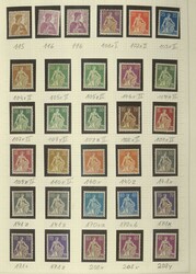 SCHWEIZ - 1900/2022, umfangreiche Kollektion in vier Klemmbindern mit ...