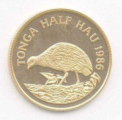 Tonga, Half Hau 1986, 25 Jahre WWF, Goldmünze (917), Gewicht 10 ...