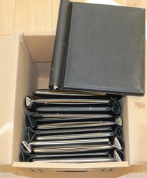 ZUBEHÖR - 12 großformatige schwarz Klemmbinder, verschiedene ...