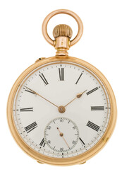 TASCHENUHR "REGINA" - mit einem Deckel, aus 14K Gelbgold, ...