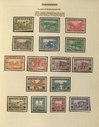 JUGOSLAWIEN - 1918/41, reichhaltige Sammlung im Klemmbinder sauber ...