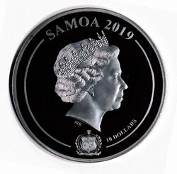 Samoa, 10 Dollar Grace Kelly 2019, fünf Unzen Feinsilber, Prooflike, ...