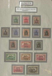 DEUTSCHE BESETZUNGEN/ABSTIMMUNGSGEBIETE I. WELTKRIEG - umfangreiche ...