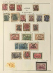 DANZIG - reichhaltige Partie in zwei Klemmbindern mit sehr viel ...