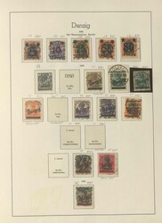 DANZIG - reichhaltige Partie in zwei Klemmbindern mit sehr viel ...