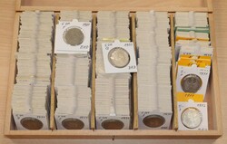 Bundesrepublik, 5 DM Silberadler, reichhaltige Kollektion aus den ...