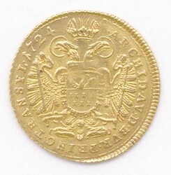 Siebenbürgen RDR, Dukat 1724, Karl VI. 1711-1740, Gold, Gewicht 3,49 ...