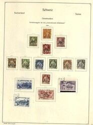 SCHWEIZ - 1923/50, schöne gest. Sammlung der Ämter-Ausgaben im ...