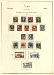 SCHWEIZ - 1923/50, schöne gest. Sammlung der Ämter-Ausgaben im ...