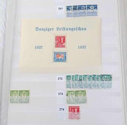 DANZIG - Lagerbestand im Einsteckbuch, sauber geordnet und teils ...