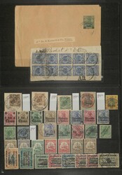 DEUTSCHE KOLONIEN - interessante Partie auf Einsteckkarten, dabei ...