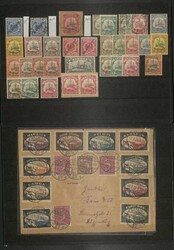 DEUTSCHE KOLONIEN - interessante Partie auf Einsteckkarten, dabei ...