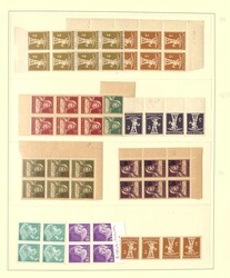 SCHWEIZ - umfangreiche postfr. Partie von vorwiegend Viererblocks im ...