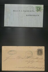 HAMBURG - interessante Sammlung im Ringbinder, dabei Briefe ab der ...