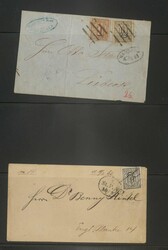 HAMBURG - interessante Sammlung im Ringbinder, dabei Briefe ab der ...