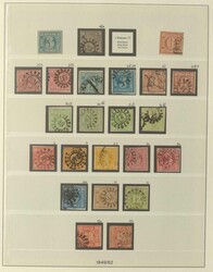 BAYERN - 1849/1920, reichhaltige Sammlung im Lindner-Ringbinder mit ...