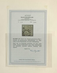 BAYERN - 1849/1920, reichhaltige Sammlung im Lindner-Ringbinder mit ...