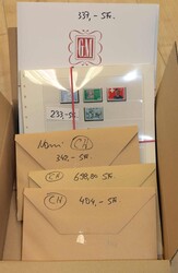 SCHWEIZ/NOMINALE - reichhaltiger Bestand von postgültigen postfr. ...