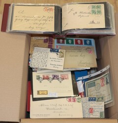 BRIEFPOSTEN - umfangreicher Bestand Briefe, Karten, Ganzsachen und ...