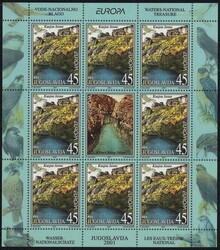 Europa 2001, Probedruck-Kleinbogenserie, tadellos auf ...