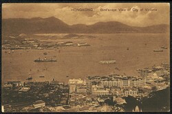 "PASSED BY CENSOR HONGKONG", sehr seltener violetter Zensurstempel ...