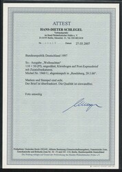 DER UNGEZÄHNTE KLEINBOGEN: 110 Pfg. Weihnachten 1997 ungezähnt im ...