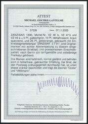 DREIFARBENFRANKATUR MIT PROVISORISCHEM EINSCHREIBEZETTEL: 5 Pfg ...