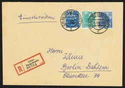 10 Pfg. auf 12 Pfg. Fünfjahresplan "KLEINE-FÄLSCHUNG" mit ...