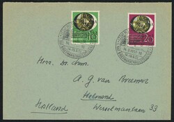 Wuppertalserie 1951, tadellos auf Ersttagsbrief mit ESST ...