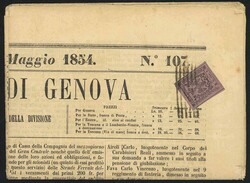 9 C. violett, farbfrisches, allseits breitrandiges Luxusstück auf ...