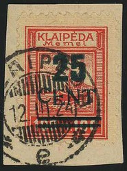 Grünaufdruck 1923, alle vier Werte wundervoll farbfrisch und ...