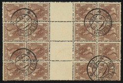 7 1/2 C. Königin Wilhelmina 1899, spektakuläre Einheit von 16Werten ...