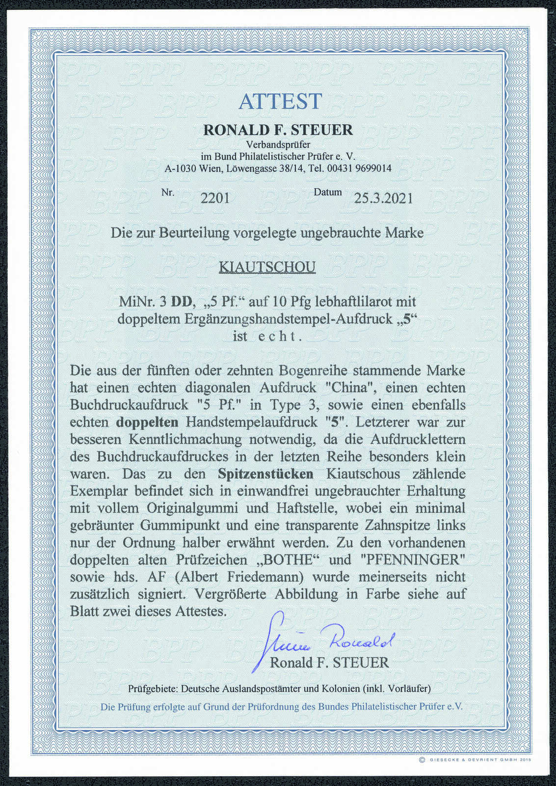 Image 1 for lot number 3724 for Gert Müller 129th Auction