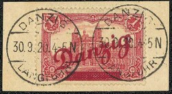 Großer Innendienst 1920, alle drei Werte wundervoll farbfrisch und ...