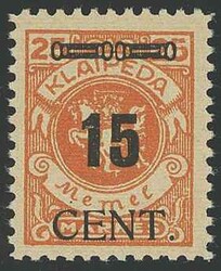 Aufdruckserie 1923, alle 10 Werte farbfrisch und perfekt gezähnt, ...