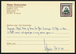 30 H. Kaiseryacht mit sehr seltenem schwarzem Aufdruck "G.R. MAFIA", ...