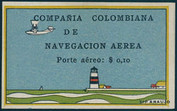3980: Colombia Compania Colombiana de Navegacion Aérea - Airmail stamps