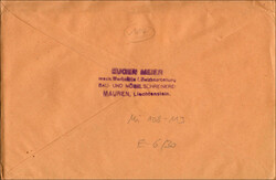 1930/1932: Komplette Serie Nr.1-6 auf R-Express Flugbrief Vaduz-St ...