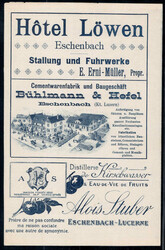 um 1900: DIVERSE KANTONE, einige Kt. LUZERN: alle verschieden, dabei ...