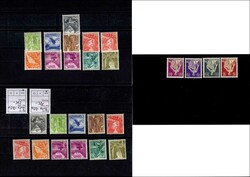 1933-1936; 26 Werte auf Helvetia mit Schwert resp. Landschaftsbilder, ...